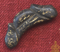 Très ancienne amulette Palat Khik double tête en bois sculpté La Magie du Bouddha.