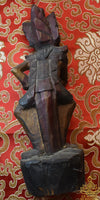 🪷 Statuette ancienne de danseur sacré – Indonésie, bois sculpté à la main La Magie du Bouddha.