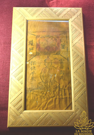 Pa Yant Sino Thaï Bouddha Protecteur Talisman Domestique Chinois Ancien La Magie du Bouddha.