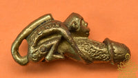Thai Palat Khik Amulet with Brass Monkey