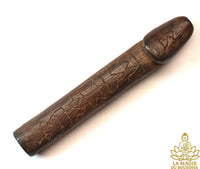 Palad Kick phallic amulet in carved wood - Protection, luck and fertility - Origin Surin / Sisaket