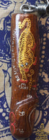 Amulettes Palat Kick en bois sculpté – Oiseaux Salika-Kru & Tigres – Ajarn lignée Wat Bang Phra (Nakhon Pathom)