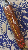 Amulettes Palat Kick en bois sculpté – Oiseaux Salika-Kru & Tigres – Ajarn lignée Wat Bang Phra (Nakhon Pathom)