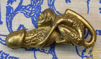 Thai Palat Khik Amulet with Brass Monkey