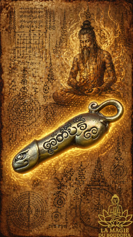 Amulette Palat Kick zoomorphe - Vénérable Luang Phor Somchai du Wat Dan Guien La Magie du Bouddha.
