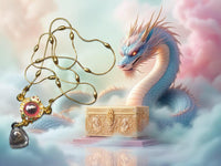 Collier sacré avec bille des Nâgas rose et Phra Pidta en sable du Mékhong (Wat Pochai – Udon Thani) La Magie du Bouddha.