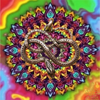 🐍 Pendentif artisanal népalais serpent entrelacé en alliage d'argent La Magie du Bouddha.