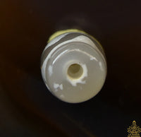 Perle sacrée tibétaine Dzi zébrée en agate claire