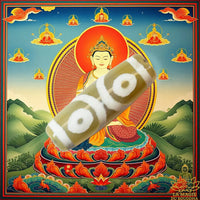 Amulette tibétaine perle Dzi trois yeux en agate translucide beige La Magie du Bouddha.
