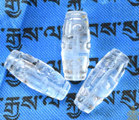 Perles Dzi à neuf yeux en cristal de quartz La Magie du Bouddha.