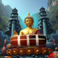 Perle sacrée tibétaine Dzi rayé en cornaline