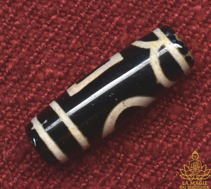 Perle sacrée tibétaine Dzi Sago Mago protection générale Terre et Ciel La Magie du Bouddha.