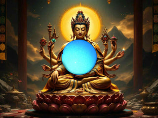 🌀 Perle sacrée chinoise fluorescente Ye Ming Zhu – Bénédiction de Ksitigarbha et Sangye Menla La Magie du Bouddha.