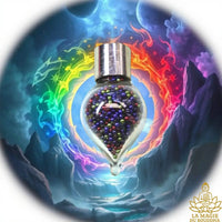 Billes reliques Ringsel Sarira Phratat arc en ciel. La Magie du Bouddha.
