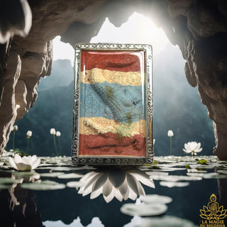 Grande amulette crocodile Phaya Chalawan Jorakey Maha Pokasap - Vénérable LP Wan. La Magie du Bouddha.