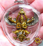 Amulette Thaï Phaya Kruth / Garouda et Bouddha.