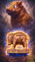 Amulette Phaya Moo Mahasethi cochon sacre de Vishnu - Vénérable Luang Phor Kae Thamma Sarano du Wat Kor Loi La Magie du Bouddha.