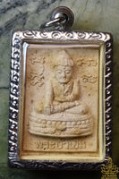 Amulette Phra Buakhem et Phra Siwali avec deux gecko – Vénérable LP PIchet du Wat Khokmor Lopburi (Roon Trimas 52 – 2009)