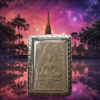 Amulette Phra Buddha Chinaraj et Tigre protecteur - Très Vénérable Luang Phor Somchai. La Magie du Bouddha.