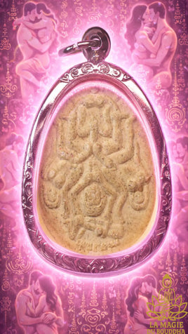 Amulette Lanna Phra Chao Samhan de charme et fortune - Vénérable Kruba Tak du Wat Ban Na Nong La Magie du Bouddha.