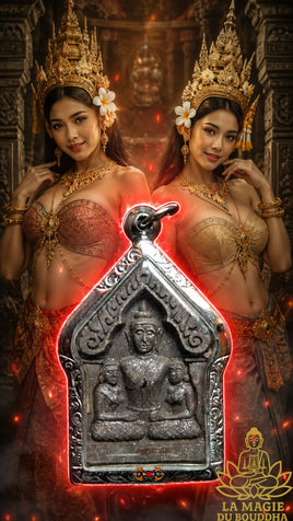 Puissante amulette de charme Phra Khunpen ChomNang Mahasané - Très Vénérable LP Hong.