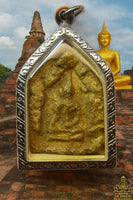 Antique Phra Khun Paen Rustic Terracotta Amulet – Ayutthaya