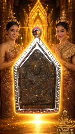 Amulette Thaï de charme Phra Khunpen Neuar Ya - Temple du Très Vénérable LP Djua. La Magie du Bouddha.