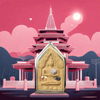 💖 Phra Khunpen de charme avec pierres et takrut – Luang Phor Jued, Wat Pho Setthi (Nakhon Pathom) La Magie du Bouddha.