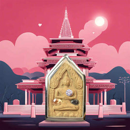 💖 Phra Khunpen de charme avec pierres et takrut – Luang Phor Jued, Wat Pho Setthi (Nakhon Pathom) La Magie du Bouddha.
