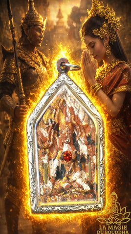 Amulette Thaï Phra Khunpen de charme et fortune - Très Vénérable Luang Phor Koon Parisutho du Wat Banraï La Magie du Bouddha.