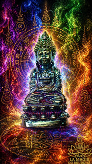 Puissante amulette Phra Kling Mahayant Empereur en Lek Lai Pleak Malengsap par le Vénérable Ajarn Morm Niranam Traiphum La Magie du Bouddha.