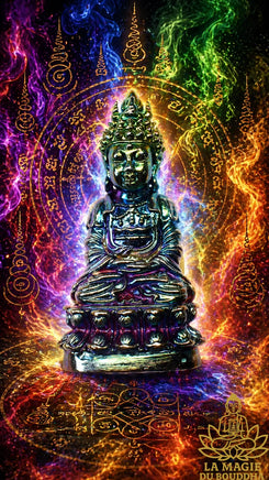 Puissante amulette Phra Kling Mahayant Empereur en Lek Lai Pleak Malengsap par le Vénérable Ajarn Morm Niranam Traiphum La Magie du Bouddha.