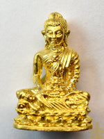 Précieuse amulette dorée Phra Kling Visakha Buccha – Luang Phor Khon (1992, Wat Chaiyaphruek Mala Ratchaworawihan)