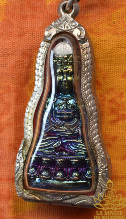 Puissante amulette Phra Kling Mahayant Empereur en Lek Lai Pleak Malengsap par le Vénérable Ajarn Morm Niranam Traiphum La Magie du Bouddha.