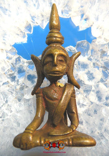 Amulette ancienne du Bouddha Phra Kru Nakkham. La Magie du Bouddha.