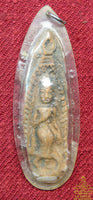 Amulette ancienne Phra Leela en terre cuite – Luang Phor Shuang Aphayo – Wat Chee Phakhao (Singburi)