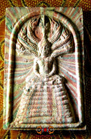 Multicolored Amulet of Buddha Phra Naphok - His Holiness Somdej Phra Sangharaj.