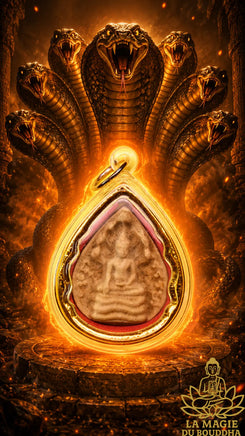 Petite amulette Phra Naphok (première édition) - Wat Phra That Chom Mon La Magie du Bouddha.