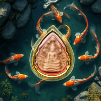 Petite amulette Phra Naphok (première édition) - Wat Phra That Chom Mon La Magie du Bouddha.