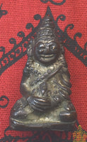 Amulette rare Phra Ngang en métal alchimique Mekkapat