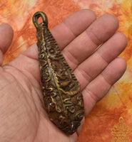 💀 Grand Phra Ngang en bronze massif objet rituel artisanal La Magie du Bouddha.