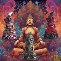 Puissantes amulettes Phra Ngang - Vénérable Ajarn Winyu du Wat Thalat Thaï.