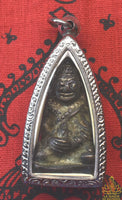 Amulette rare Phra Ngang en métal alchimique Mekkapat
