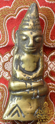 💀 Statuette Phra Ngang Vaudou Thaï en bronze ancienne La Magie du Bouddha.