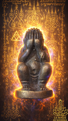 Amulette Bouddha protecteur Phra Pidta Athithan Jit Ta Thong - Très Vénérable Luang Phor Koon du Wat Banrai La Magie du Bouddha.