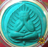 Amulette Thaï verte de Phra Pidta et Phra Pikanet.