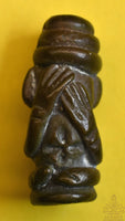 Amulette ancienne de Phra Pidta – Cambodge – Cuivre patiné La Magie du Bouddha.