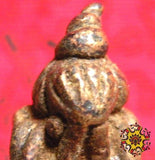 Amulette Thaï protectrice du Bouddha Phra Pidta en bronze.