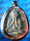 Rare amulette protectrice du Bouddha Phra Pidta consacrée au Wat Pradu Chimplee (Temple du Très Vénérable Luang Phor Toe).