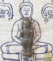 Amulette ancienne Cambodgienne de Ganesh debout en cuivre La Magie du Bouddha.